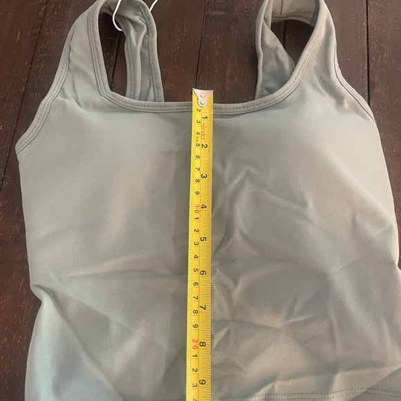 Halara U neck backless tank Hedge Green size XS - Picture 6 of 7